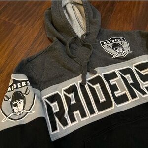Mens Las Vegas Raiders Starter Extreme Fireballer Throwback Pullover Hoodie